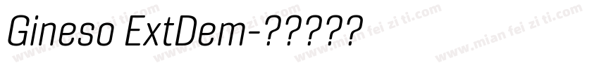 Gineso ExtDem字体转换
